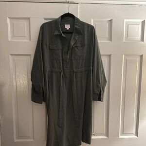 Isabel Maternity by Ingrid & Isabel Olive Midi Dress